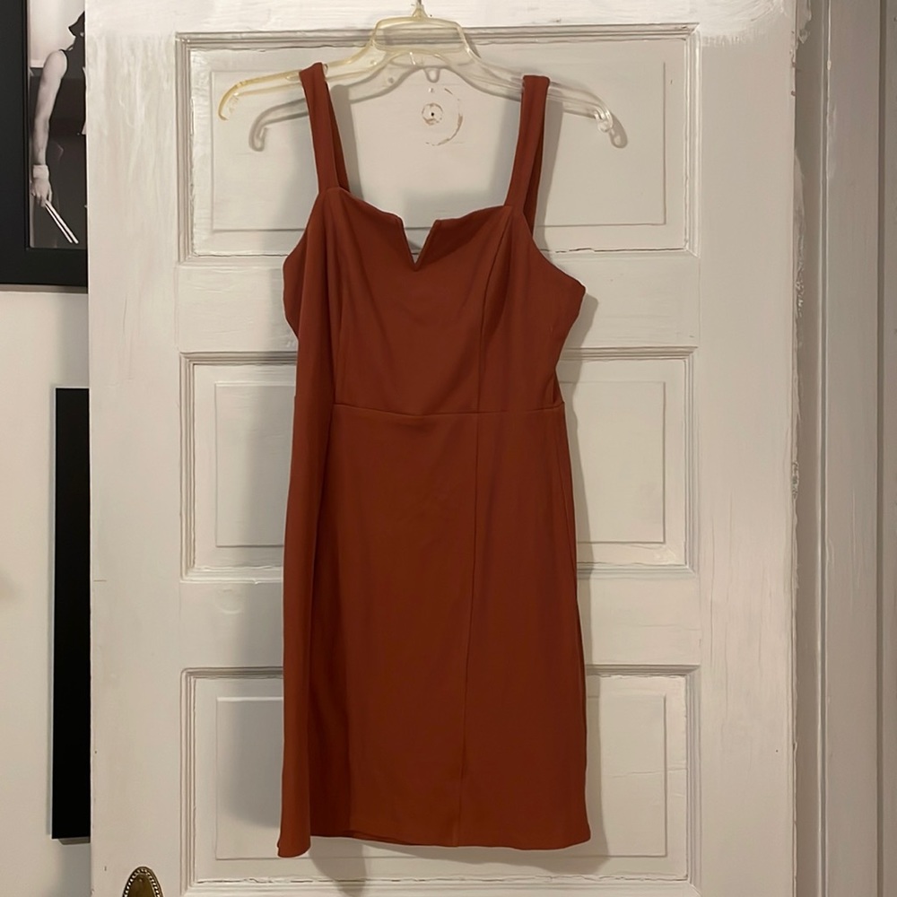 Burnt orange dress